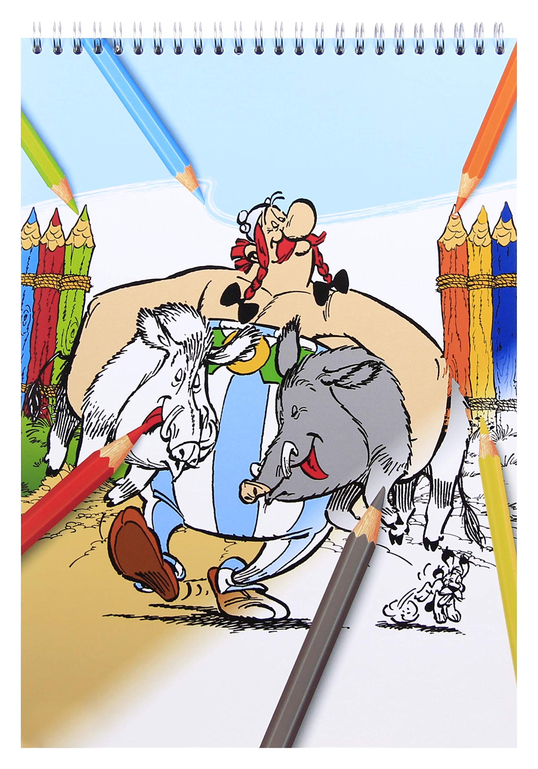 clairefontaine-812917c-malblock-asterix-les-gaulois-spiralbindung-21x29-7-cm-66- image 1