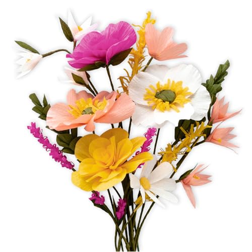 ursus-27030001f-diy-set-blumen-gelb-aus-krepppapier-rose-lavendel-mohn image 8