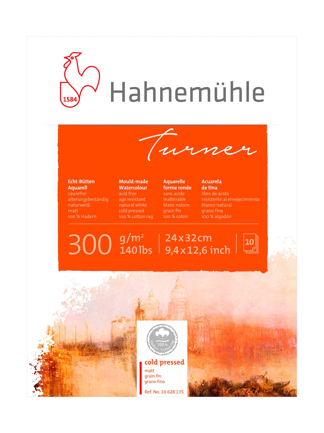 hahnem-hle-william-turner-aquarellblock-30x40-cm-300-g-m-10-blatt-naturwei image 3