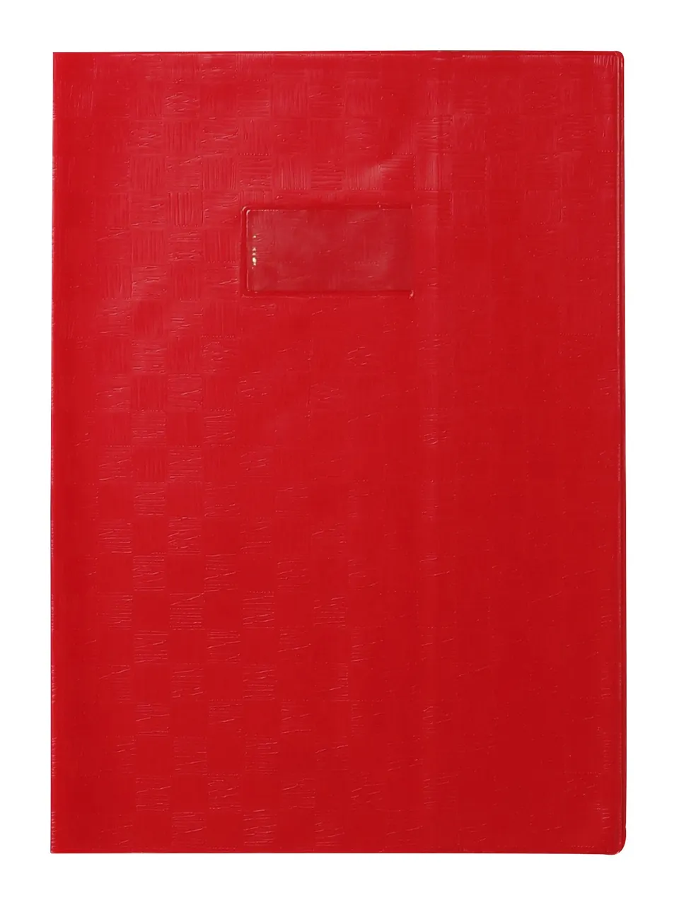 calligraphe-heftumschlag-71203c-a4-pvc-blickdicht-rot-mit-etikett-und-lesezeiche image 1