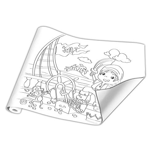 clairefontaine-freskenpapier-rolle-piraten-10-x-0-50-m-120-g image 5