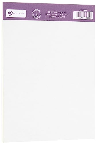 clairefontaine-lalo-11000l-schreibblock-v-lin-de-france-din-a5-125-g-creme-40-bl image 7