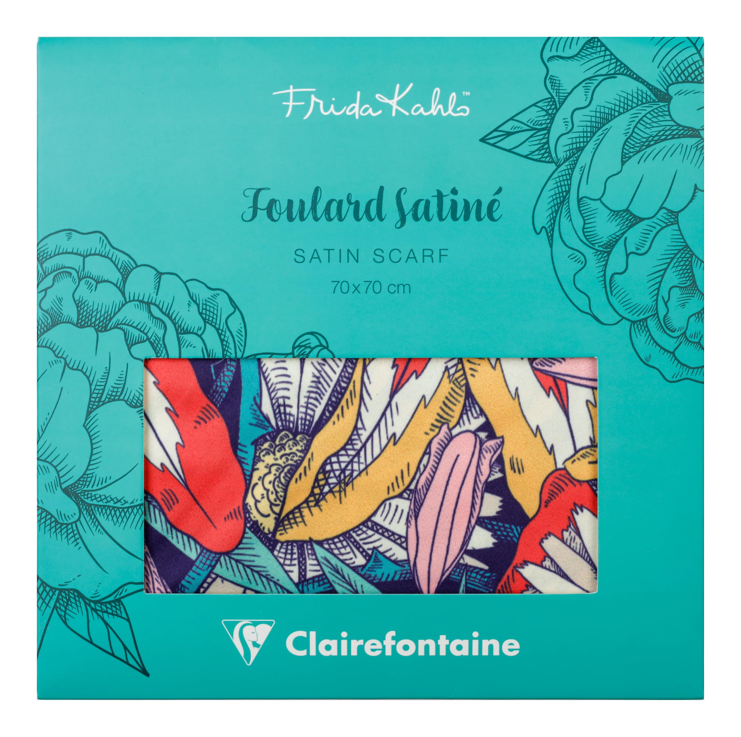 clairefontaine-frida-kahlo-satinschal-tuch-70x70-cm-100-polyester image 8