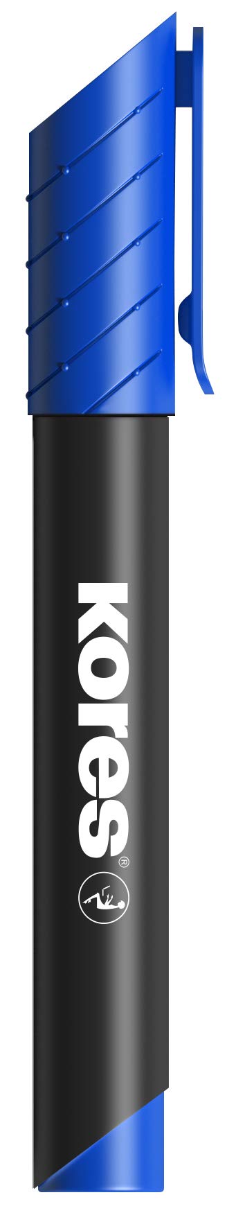 kores-k-marker-xp1-permanent-marker-rundspitze-blau-12-st-ck image 1