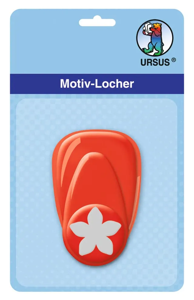 ursus-motivlocher-mit-hebel-klein-sternenblume-rot-16-mm image 1
