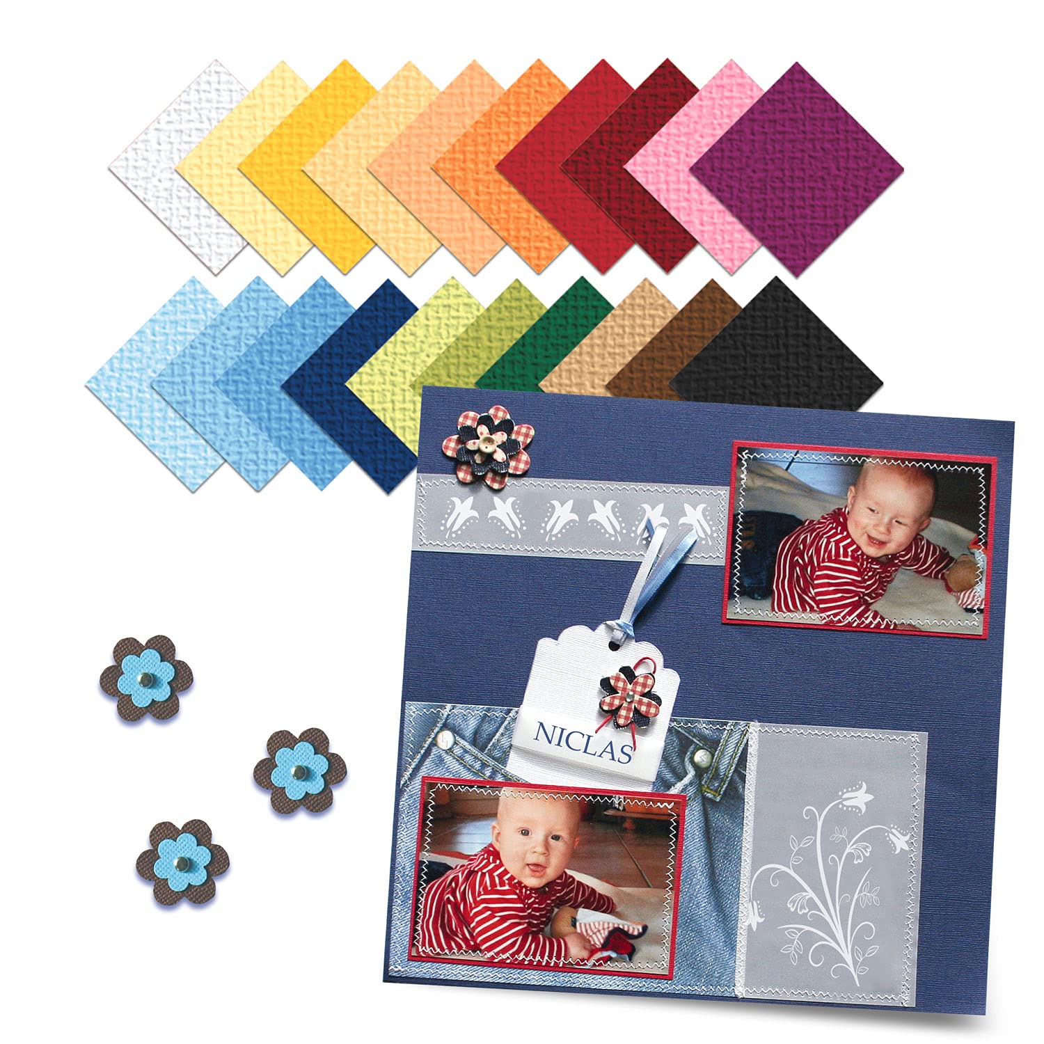 ursus-struktura-basic-1-bastelblock-30-5-x-30-5-cm-20-blatt-in-20-farben-220-g-q image 2