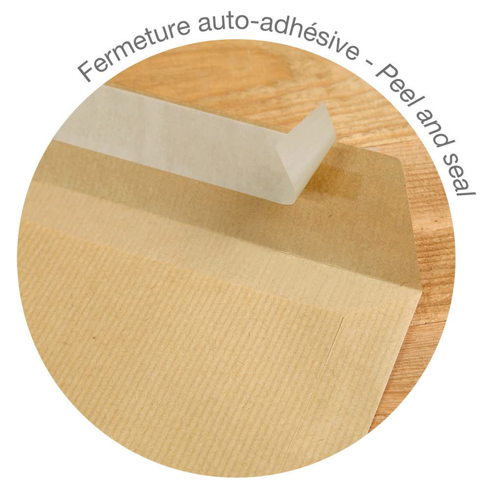 clairefontaine-174505c-versandtaschen-kraftbraun-c4-229x324-mm-120-g-5er-pack image 3