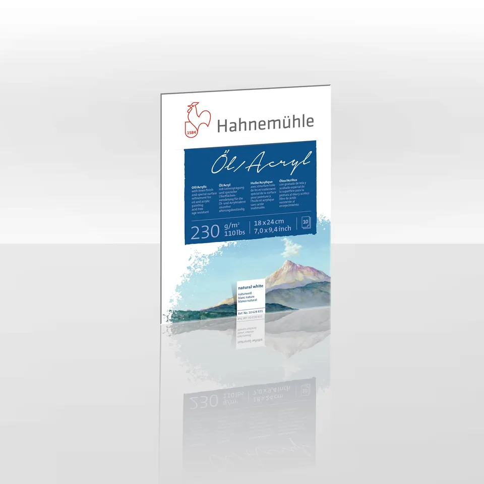 hahnem-hle-l-und-acrylmalblock-230-g-m-18x24-cm-10-blatt image 1