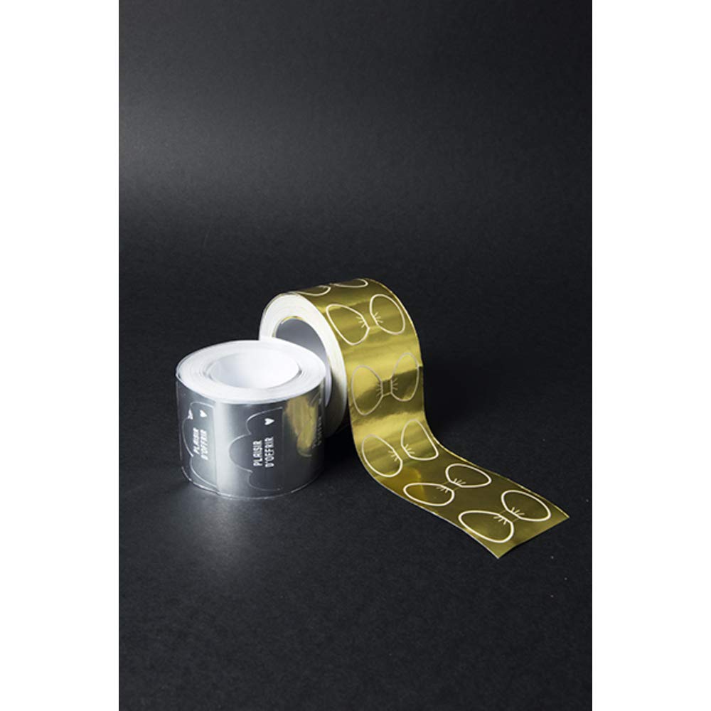 clairefontaine-617045c-geschenketiketten-rolle-250-st-ck-goldene-schleife image 5
