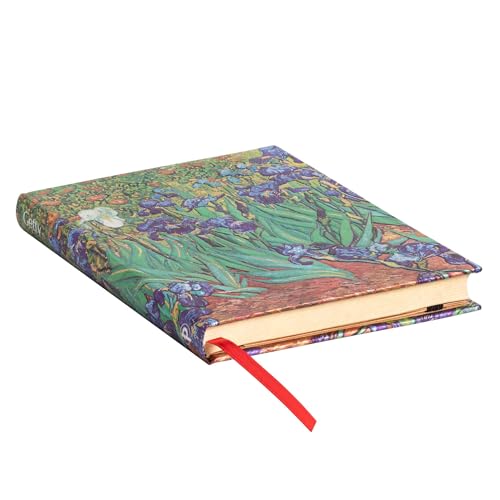 paperblanks-van-gogh-s-irises-midi-notizbuch-blanko-hardcover-mit-gummiband image 6