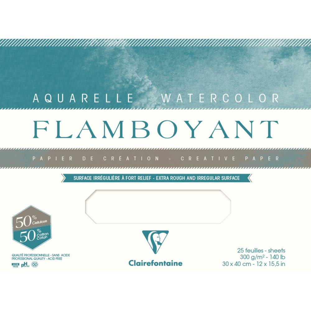 clairefontaine-flamboyant-aquarellblock-24x32-cm-300g-20-blatt-extrawei-stark-st image 1