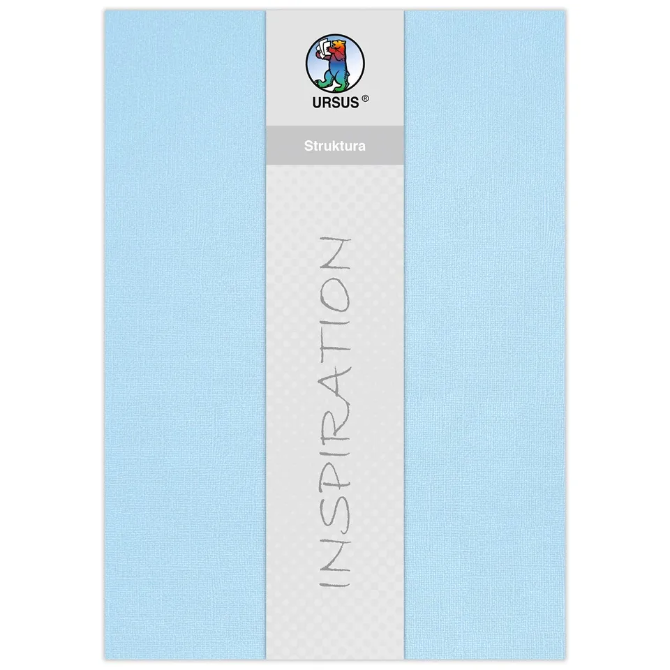 ursus-80010010-bastelkarton-struktura-basic-1-hellblau-220-g-qm-23-x-33-cm-5-bla image 1