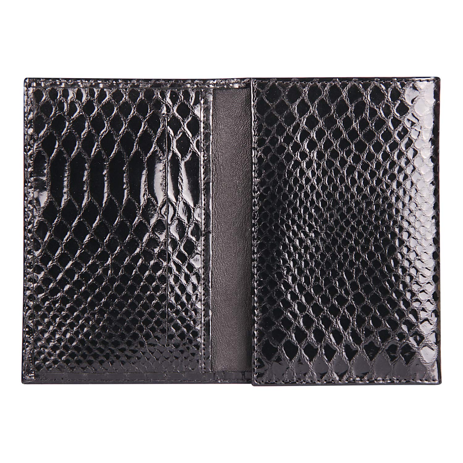 clairefontaine-dokumentenmappe-kartenetui-leder-10x15x1-5-cm-schwarz-python image 3