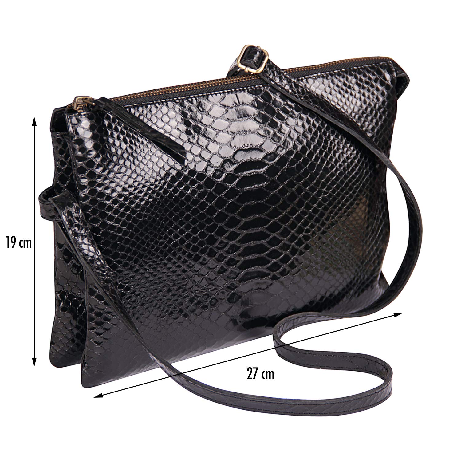 clairefontaine-410184c-duo-tasche-27-x-19-cm-leder-python-schwarz-reptil-design image 3