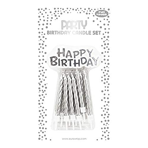 clairefontaine-eurowrap-happy-birthday-kerzen-set-silber-12-kerzen-12-halter-dek image 7