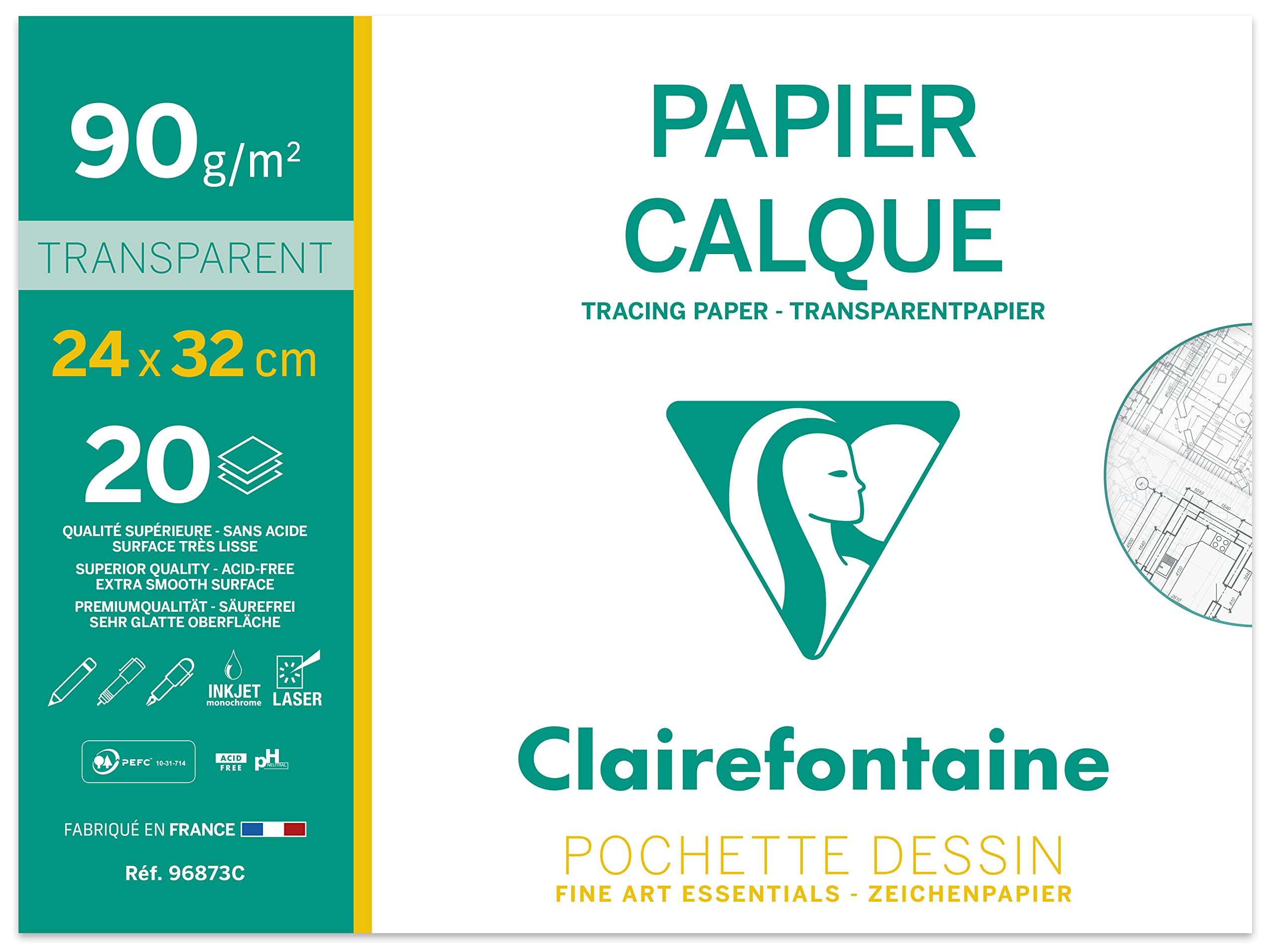 clairefontaine-transparentpapier-mappe-din-a4-90g-12-bogen image 7