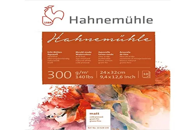 hahnem-hle-harmony-aquarellblock-matt-300-g-m-24-x-32-cm-10-blatt image 1