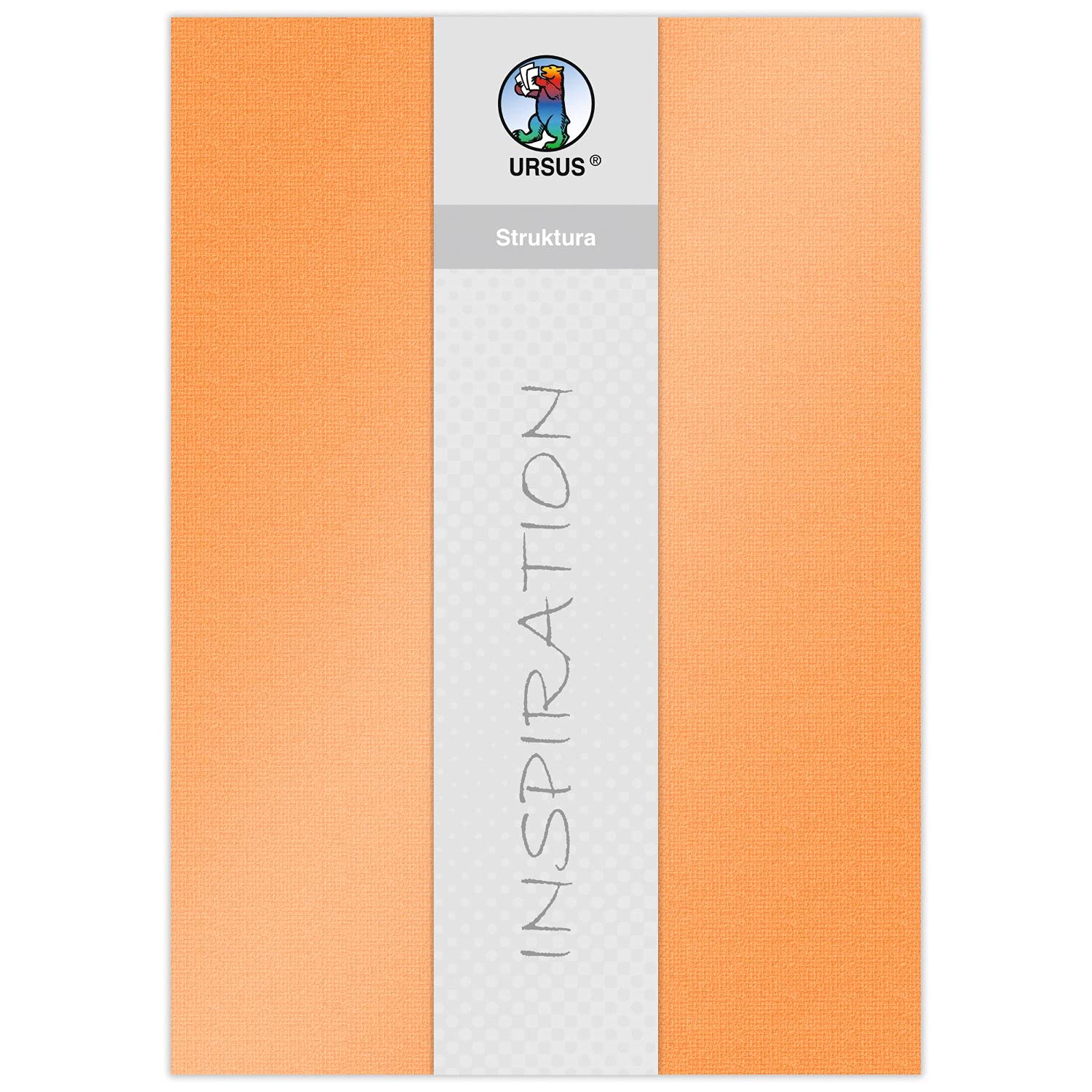 ursus-struktura-pearl-2-bastelkarton-orange-220-g-qm-23-x-33-cm-5-blatt image 1