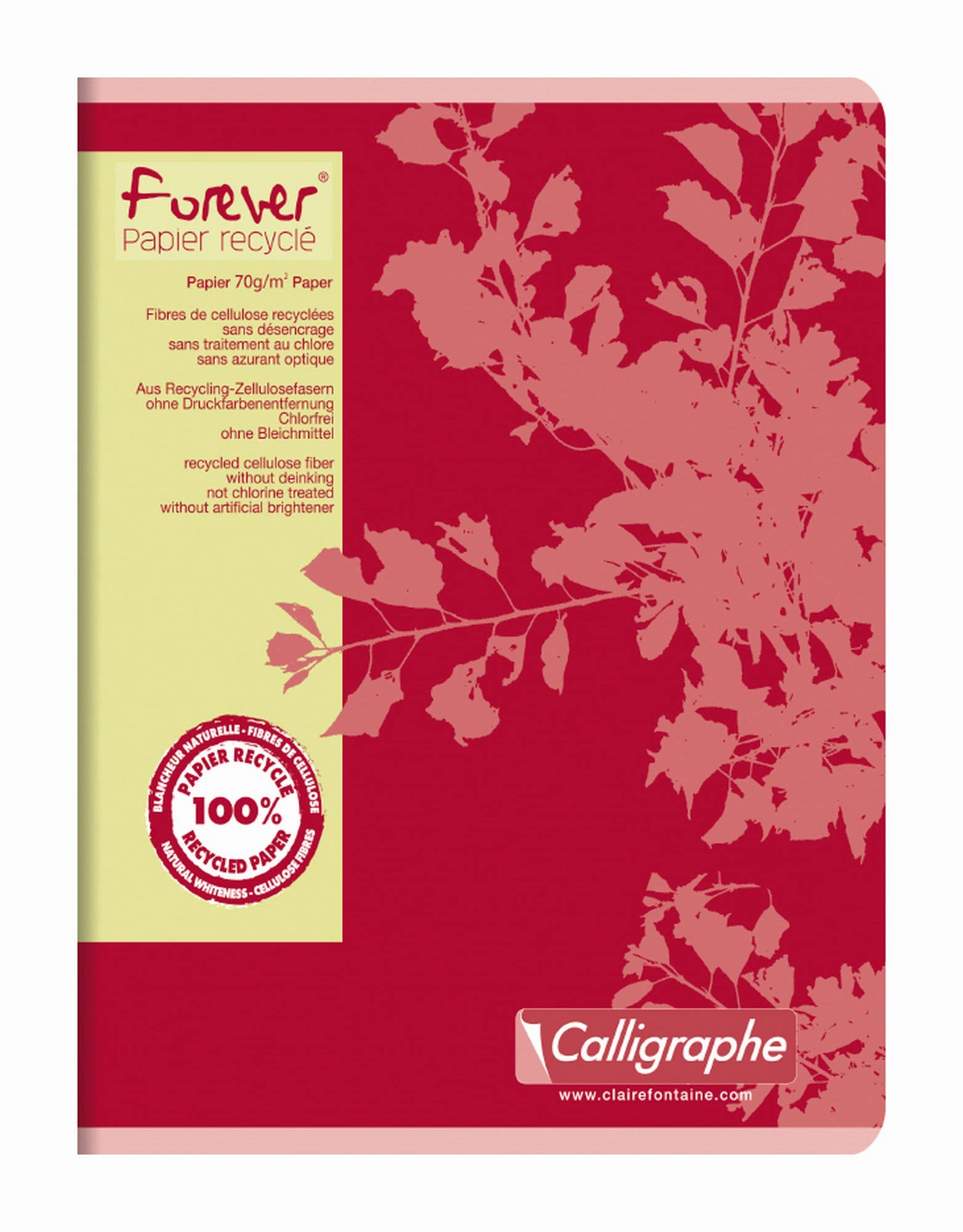 clairefontaine-calligraphe-forever-heft-17x22-cm-kariert-48-blatt-recycling image 3
