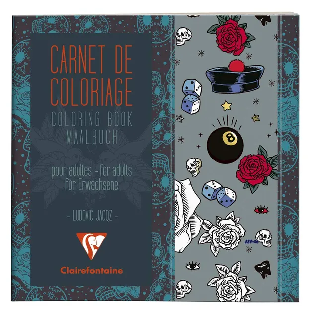 clairefontaine-malbuch-f-r-erwachsene-tattoo-20x20-cm-36-bilder image 1
