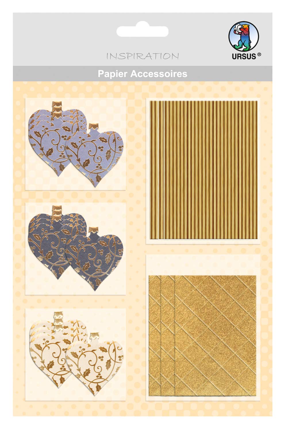 ursus-56500015-papier-accessoires-weihnachtliche-motive-16-36-st-ck-veredeltes-b image 1