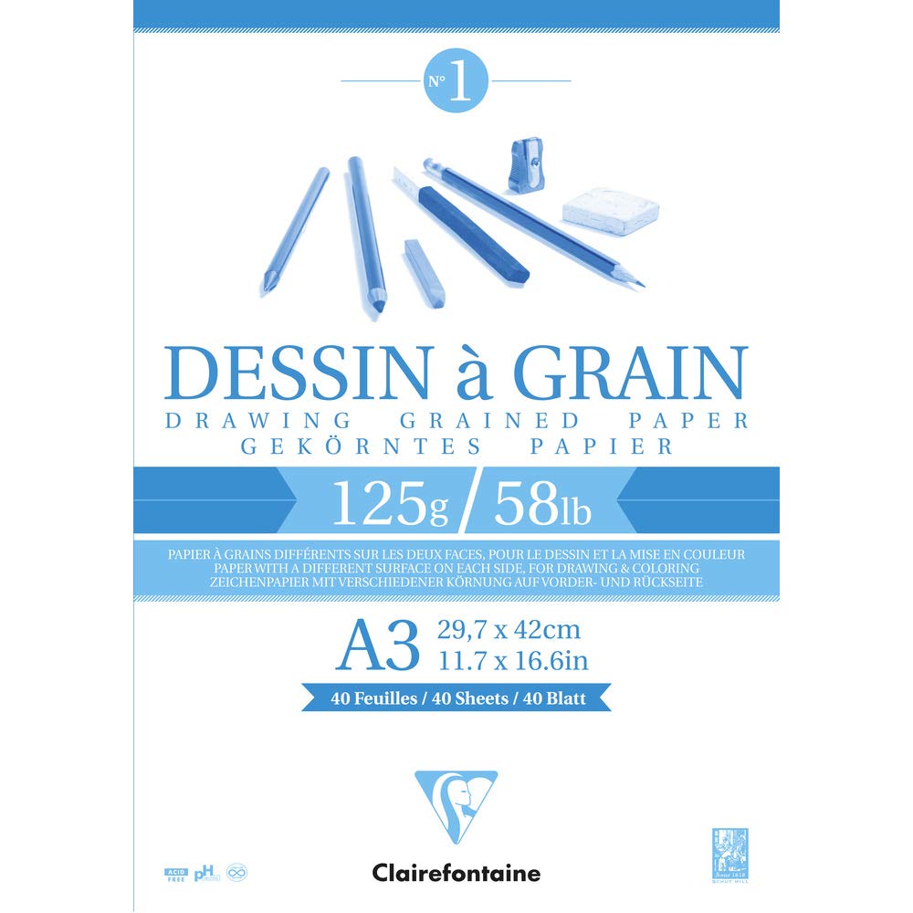 clairefontaine-96686c-zeichenblock-a5-40-blatt-125g-gek-rnt-wei image 6