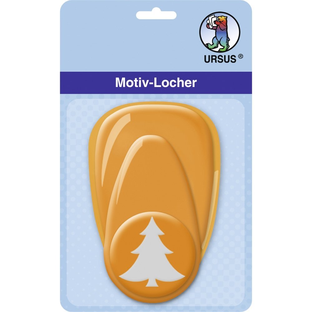 ursus-motivlocher-mittel-tannenbaum-25-4-mm-mit-hebel image 1