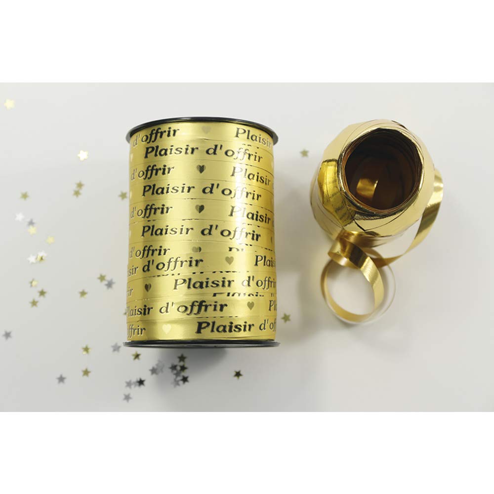 clairefontaine-geschenkband-spule-250m-x-10mm-plaisir-d-offrir-gold image 2