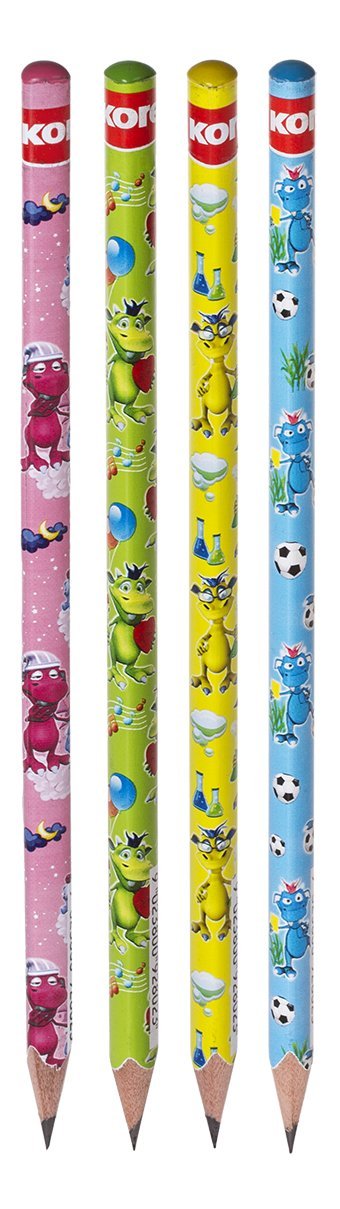kores-grafitos-fantasy-bleistift-set-hb-dreikant-bleistifte-4er-set-sortiert image 2