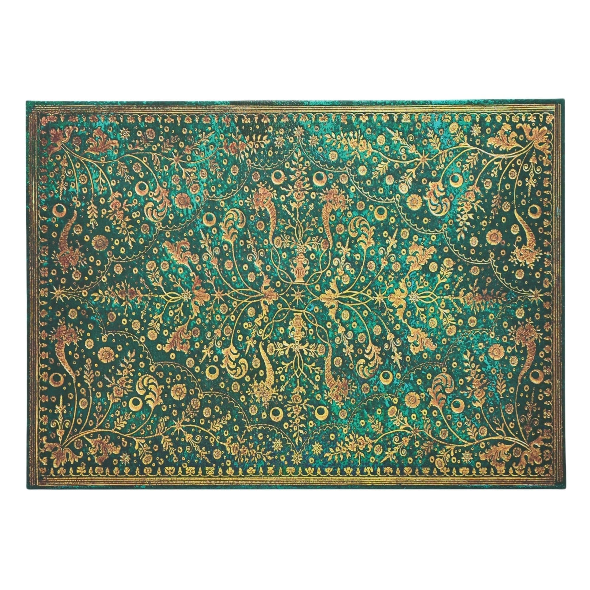 paperblanks-emerald-flower-nature-s-grace-dokumentenmappe-mit-wickelverschluss image 2