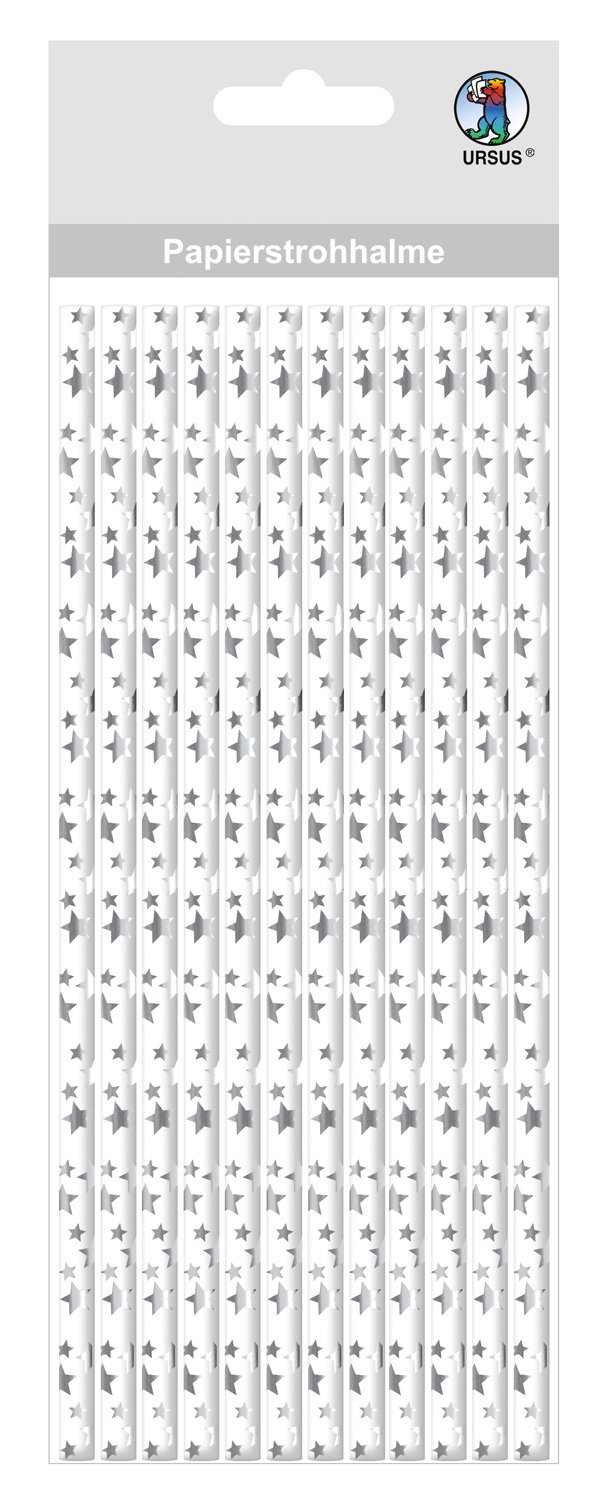 ursus-papierstrohhalme-sterne-56850011-gold-s-24-st-ck-19-5-cm image 4