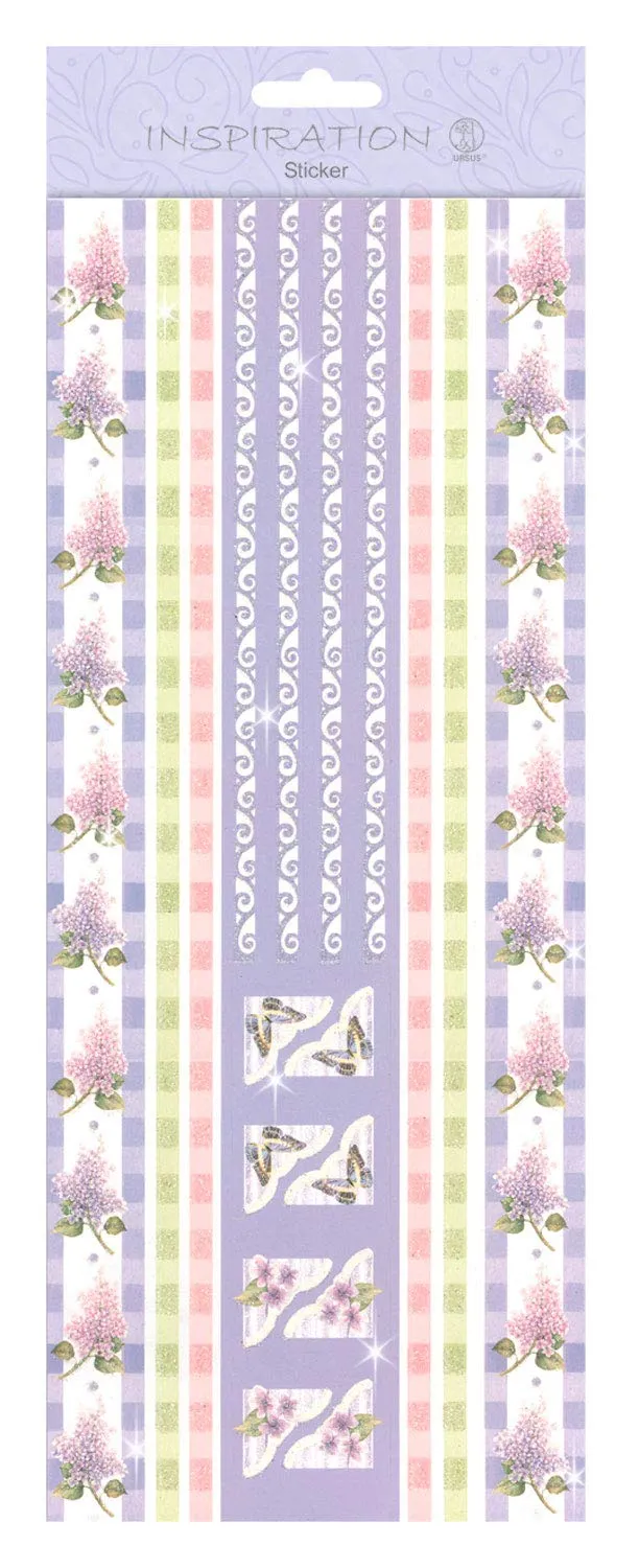 ursus-flat-sticker-borders-flieder-flache-selbstklebe-sticker-12-x-30-cm-mit-gli image 1