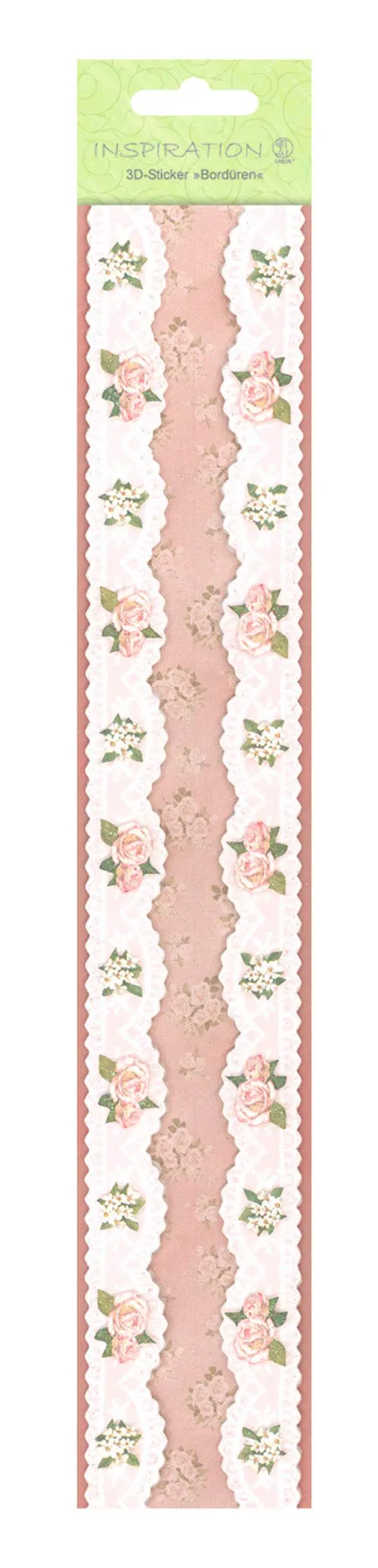 ursus-56430003-3d-sticker-bord-ren-blumen-altrosa-selbstklebend image 1