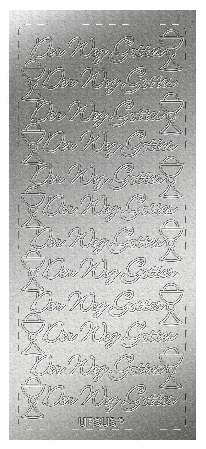 ursus-kreativ-sticker-fisch-silber-5-b-gen-selbstklebend-10x23-cm image 2