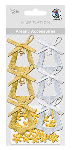 ursus-56400070-kreativ-accessoires-sterne-gold-silber-weihnachts-deko-set image 3