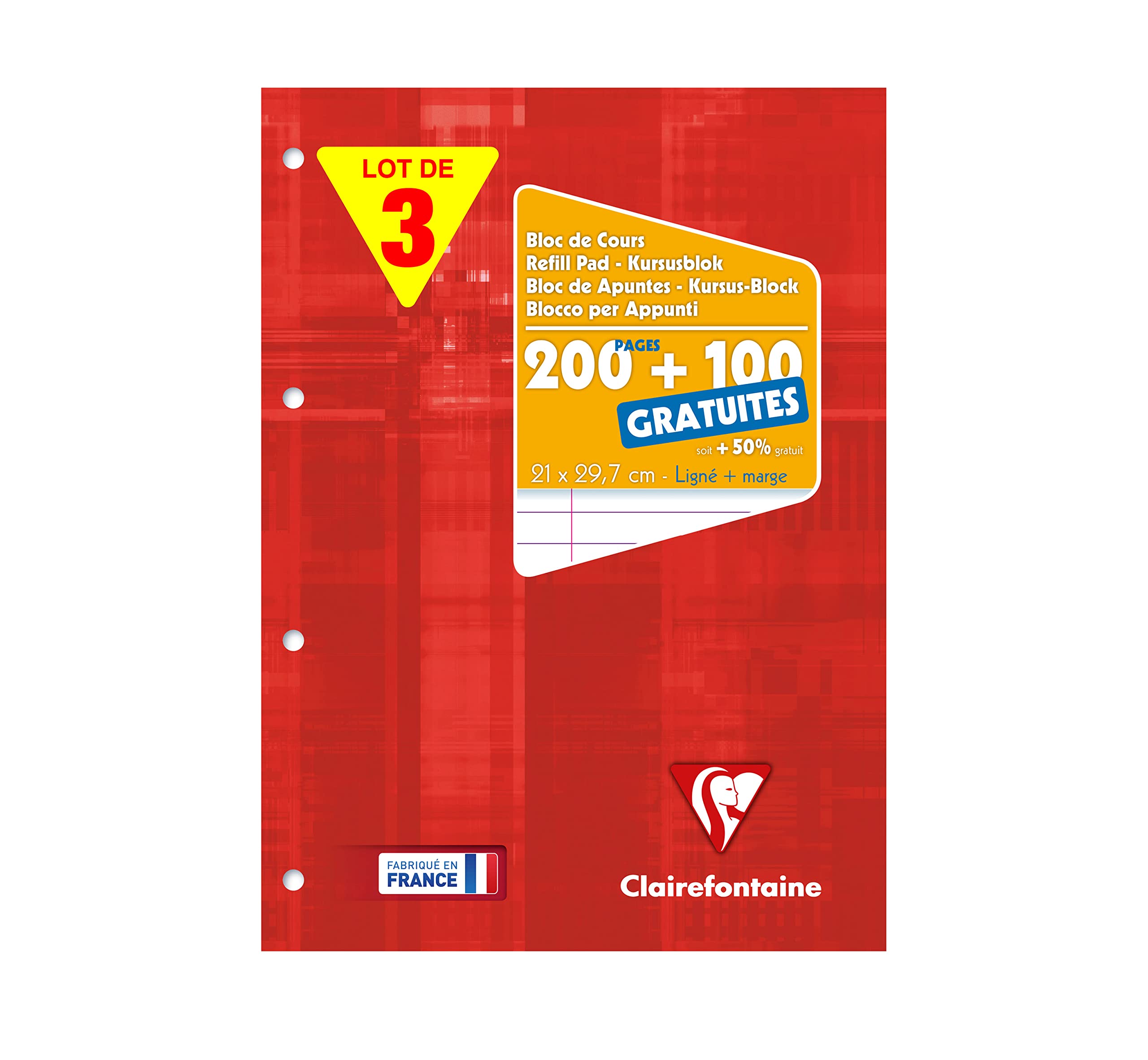 clairefontaine-65819c-schreibblock-a4-seyes-lineatur-90g-blau image 5