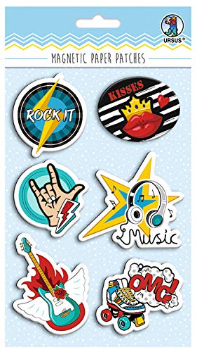 ursus-43010004-magnetic-paper-patches-rockstar-haftmagnete-6-designs image 3