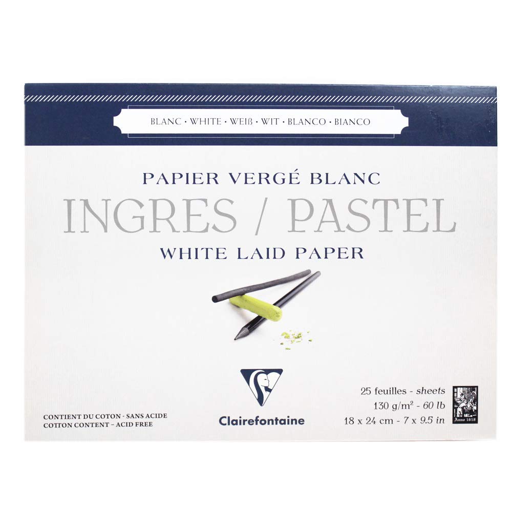clairefontaine-96481c-zeichenblock-ingres-18x24-cm-130g-wei-25-blatt image 1