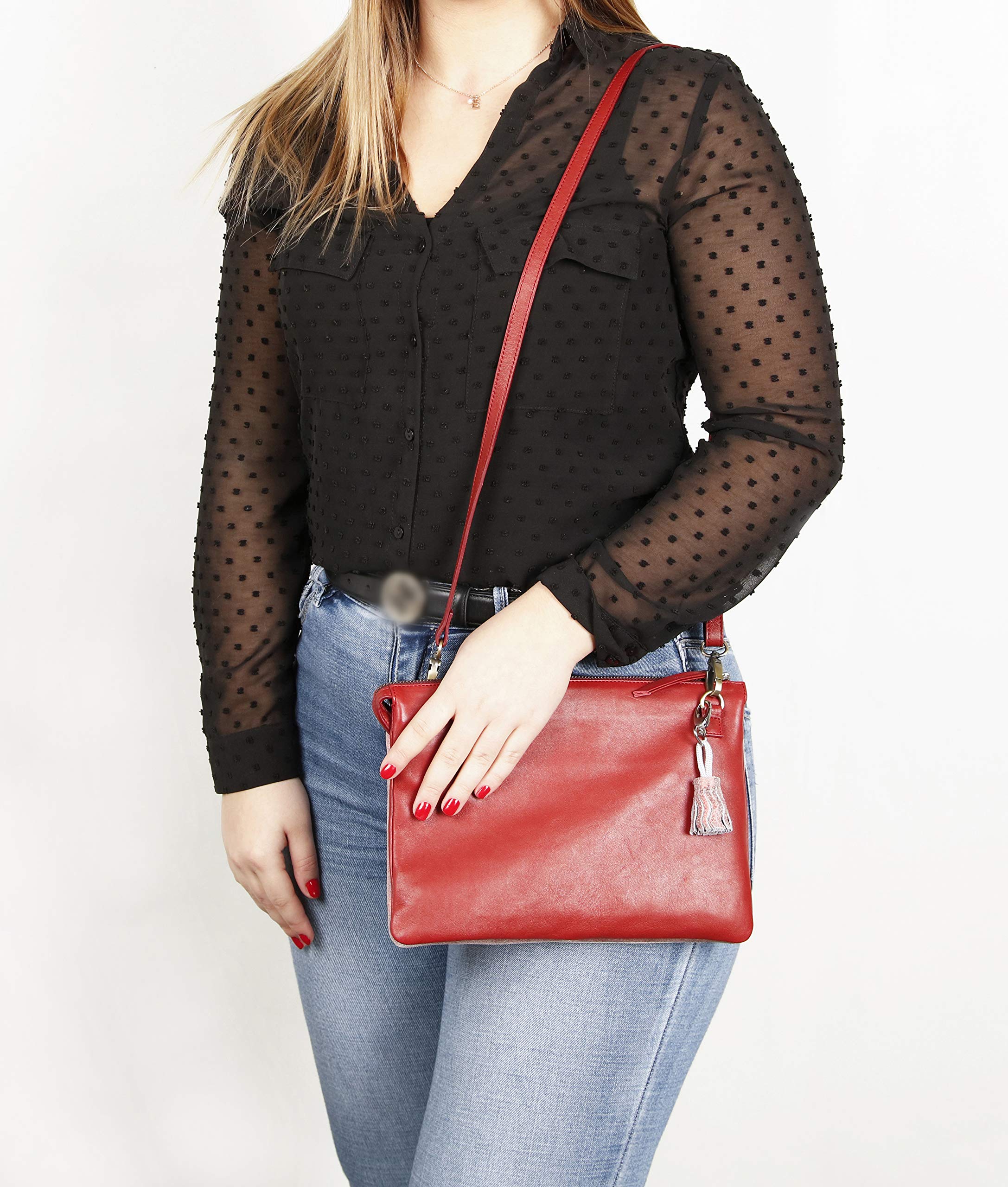 clairefontaine-ruby-duo-tasche-410076c-aus-leder-27-x-19-cm-rot-gl-nzend image 4