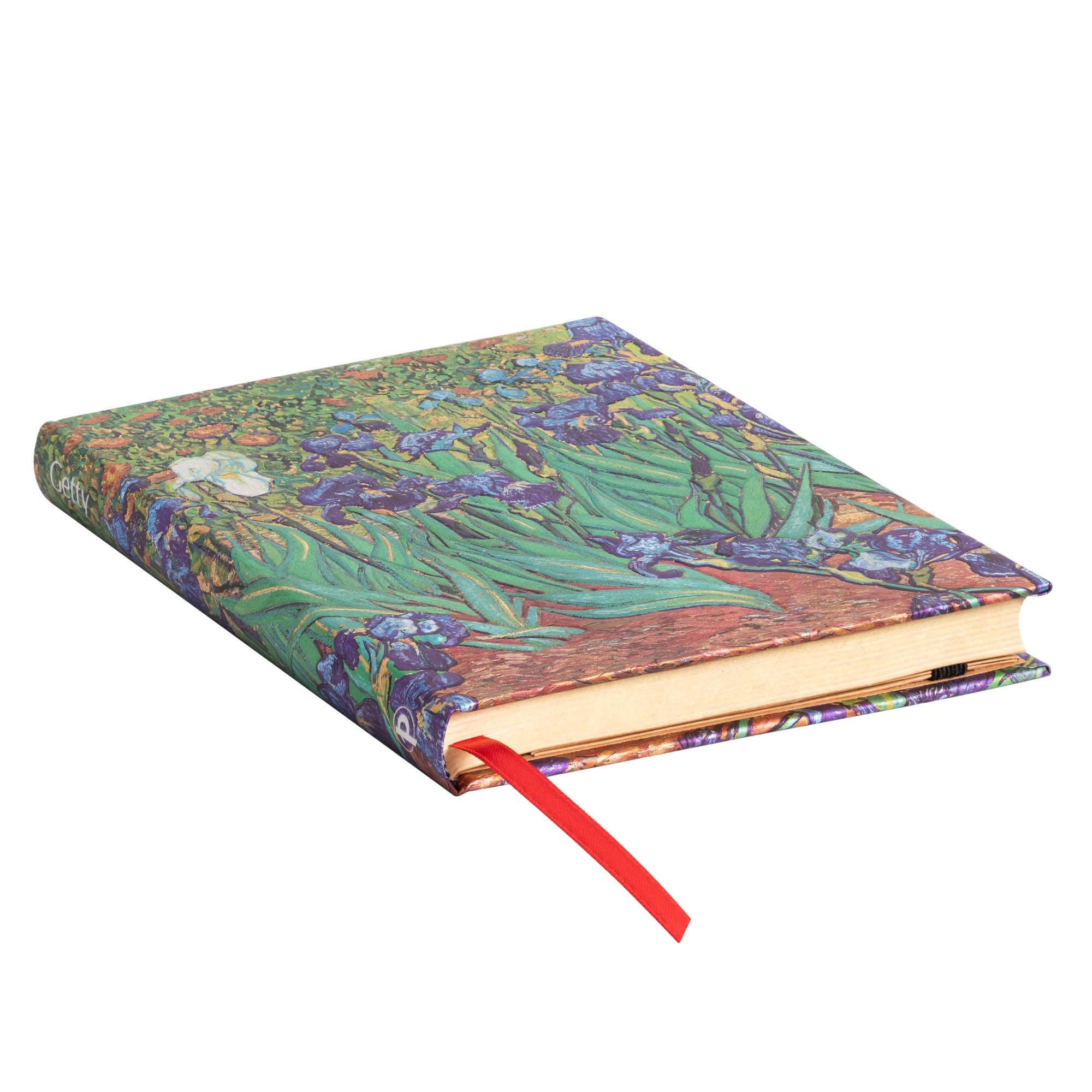paperblanks-van-gogh-s-irises-midi-notizbuch-blanko-hardcover-mit-gummiband image 3
