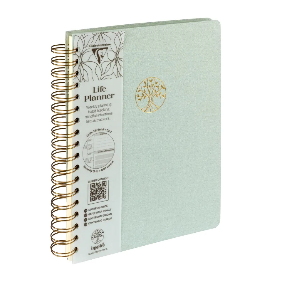 clairefontaine-inspire-116092c-life-planner-spiralbuch-19x25-cm-96-blatt-bedruck image 1