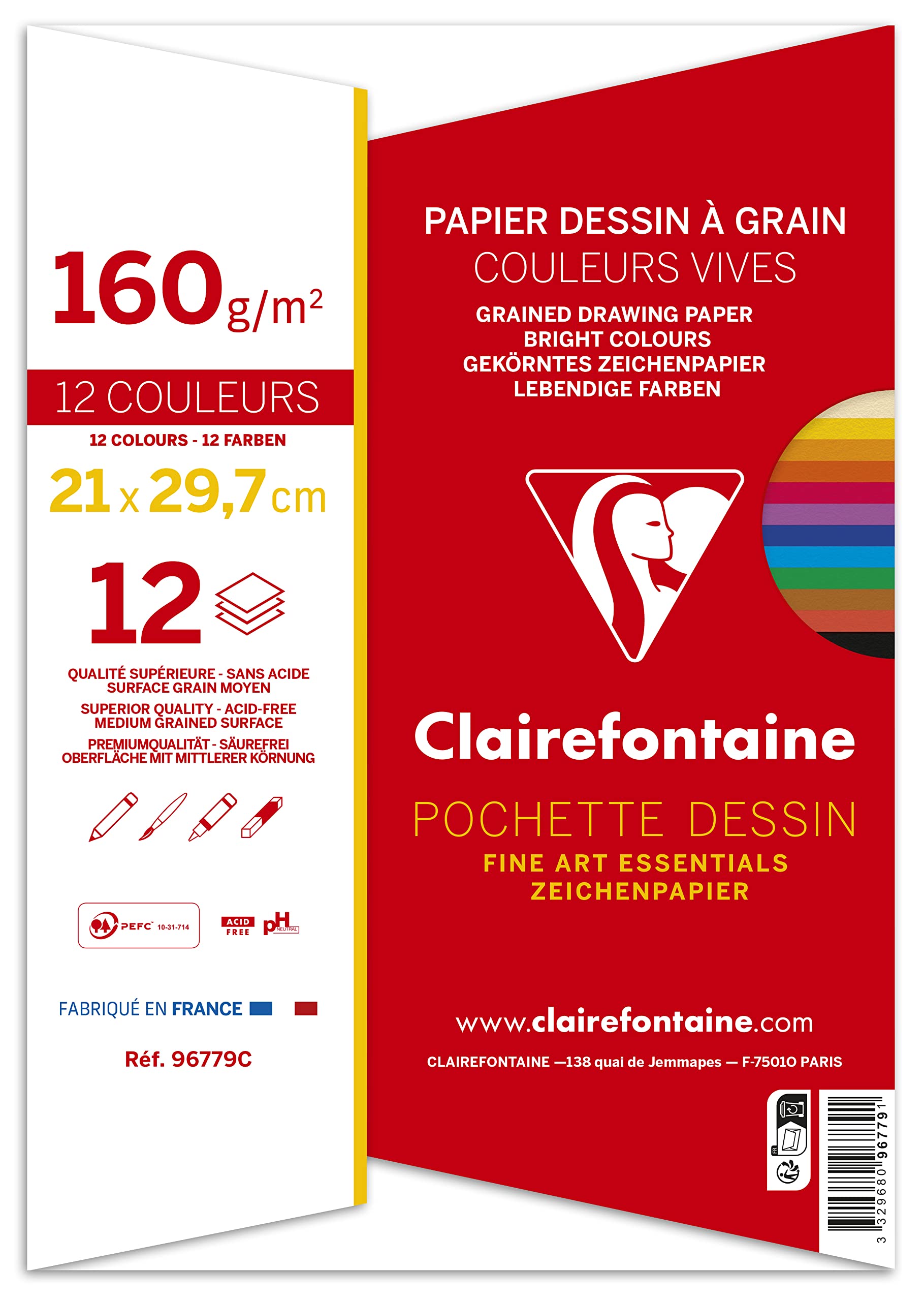 clairefontaine-etival-color-zeichenpapier-a4-160g-12-bogen-sortiert image 2