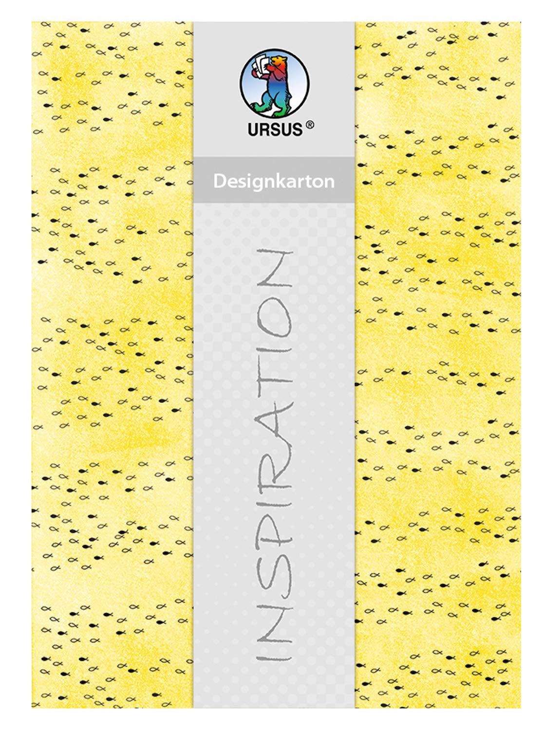 ursus-62424601f-designkarton-halleluja-a4-200g-25-blatt-citronengelb image 1