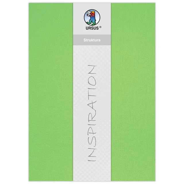 ursus-bastelkarton-struktura-basic-2-apfelgr-n-23-x-33-cm-5-blatt-220-g-qm image 1