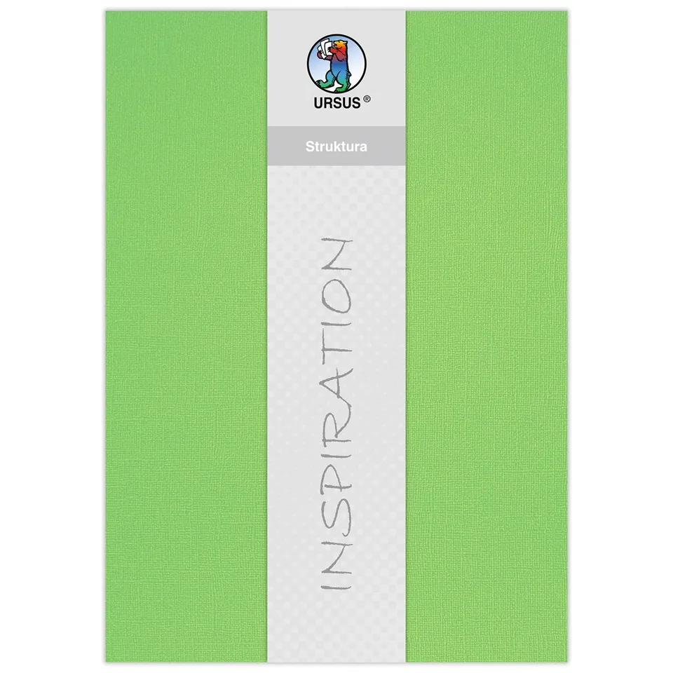 ursus-bastelkarton-struktura-basic-2-apfelgr-n-23-x-33-cm-5-blatt-220-g-qm image 1