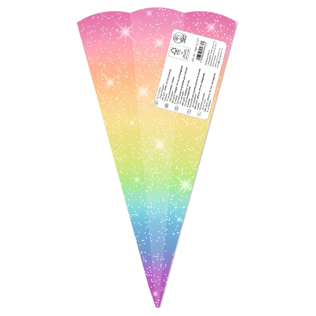ursus-996-00-02f-schult-ten-regenbogen-5-st-ck-bastel-rohlinge-41-cm-6-eckig image 1