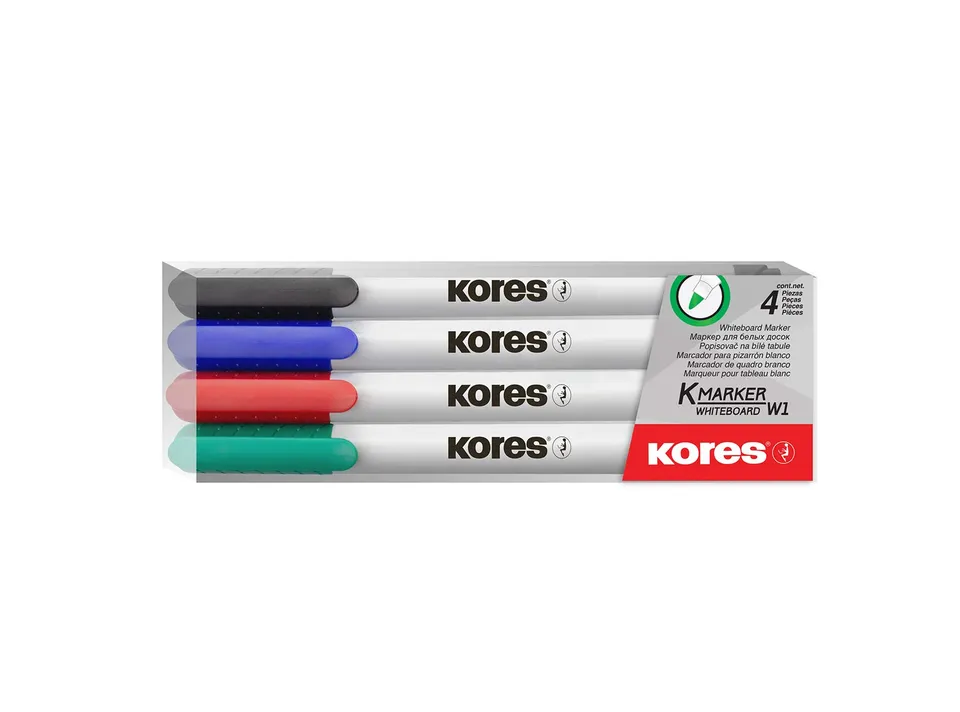 kores-k-marker-whiteboard-marker-fein-4-farben-set image 1