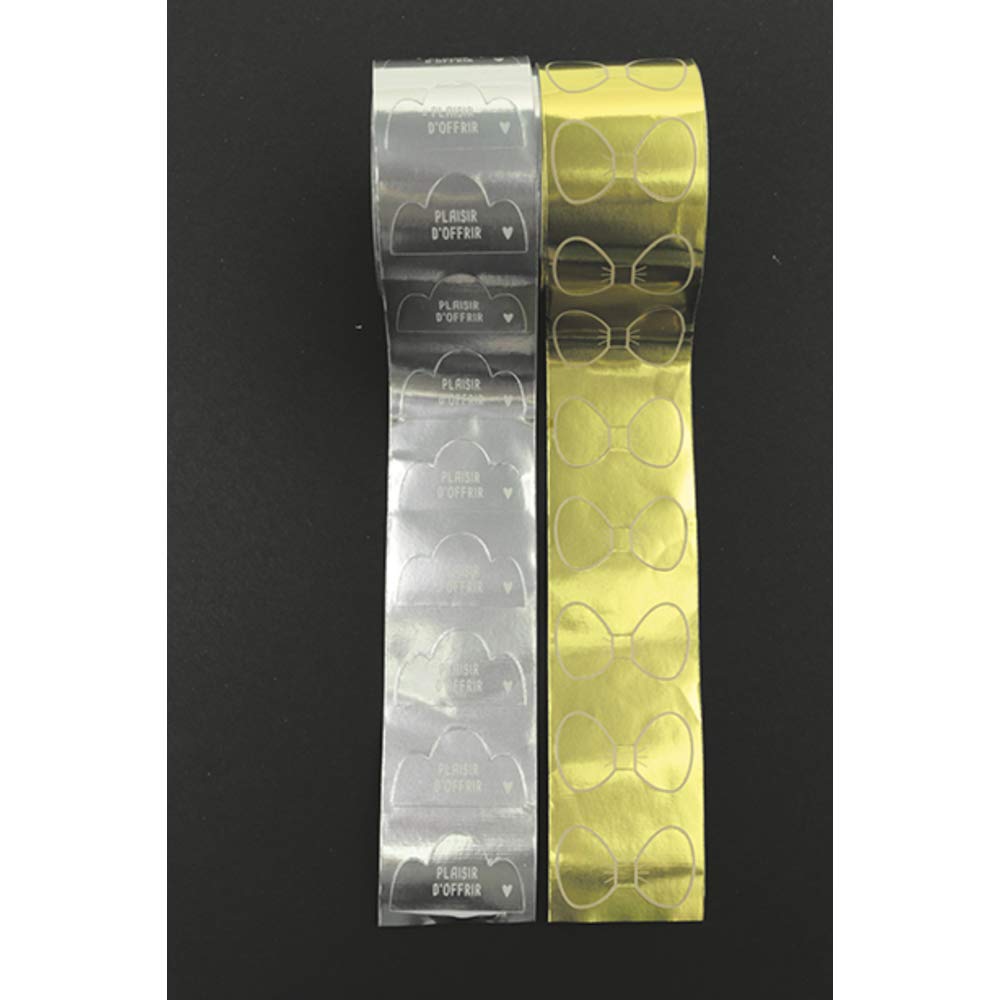 clairefontaine-617045c-geschenketiketten-rolle-250-st-ck-goldene-schleife image 2