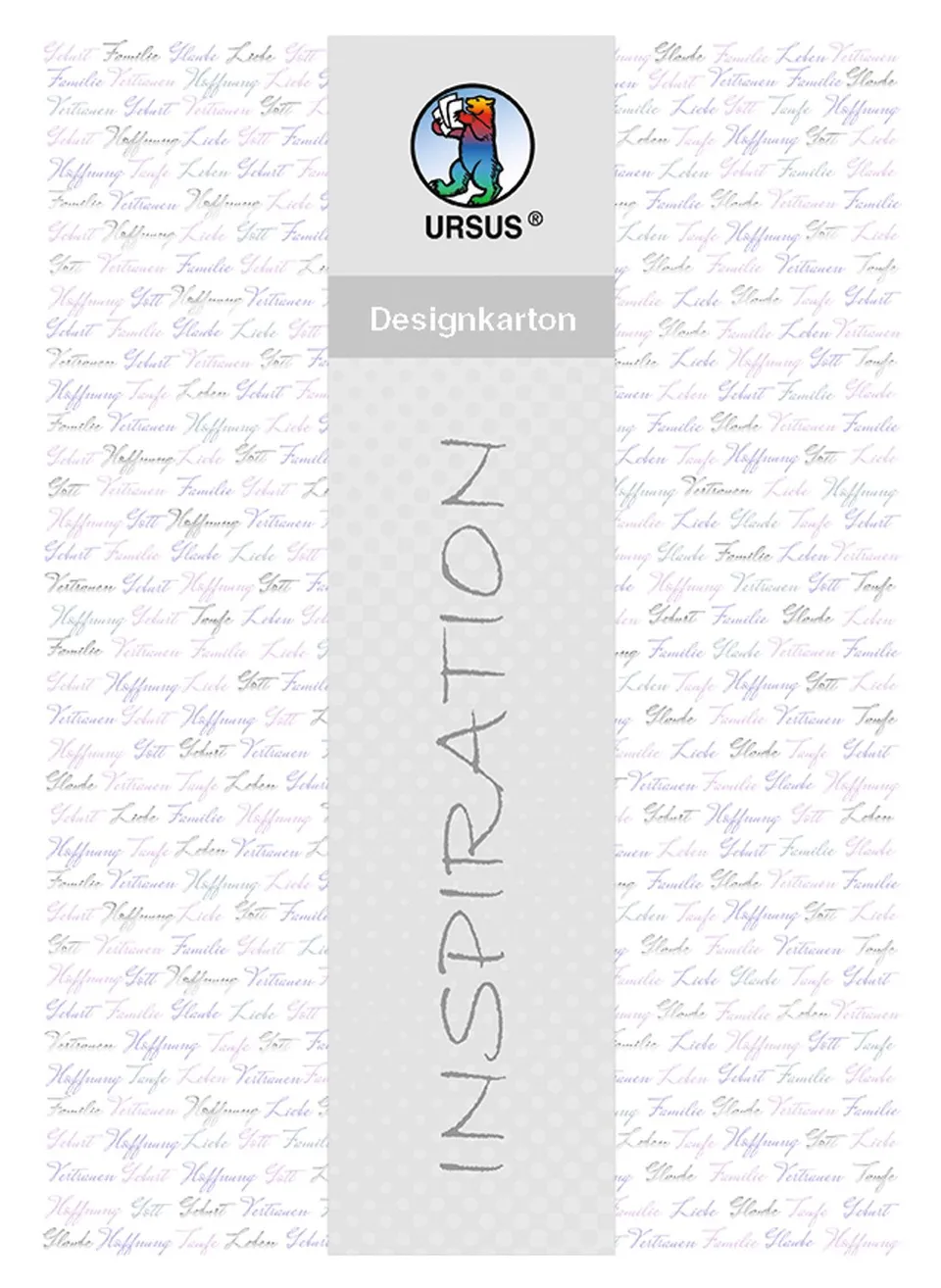 ursus-designkarton-meine-taufe-m-dchen-a4-200-g-qm-25-blatt-folienveredelt-silbe image 1