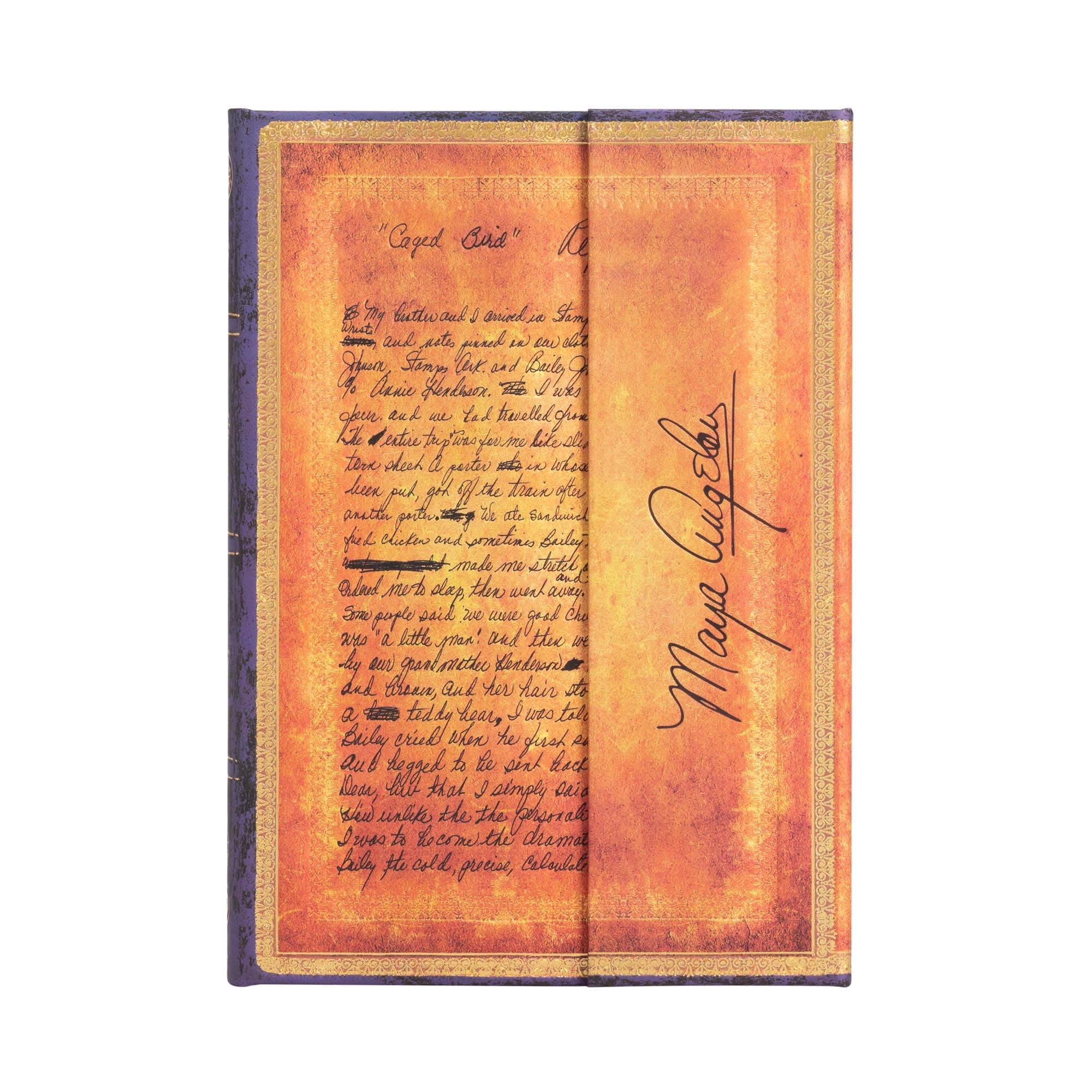 paperblanks-angelou-i-know-why-the-caged-bird-sings-midi-liniert-hardcover-journ image 1
